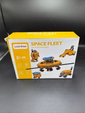 New in Box Lucky Doug Solar Rechargeable 6 In 1 Space Station Fleet
